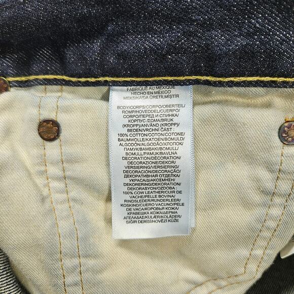 Polo Ralph Lauren Jeans Mens 40x30 Varick Slim Straight Dark Wash Denim Blue - Picture 6 of 14